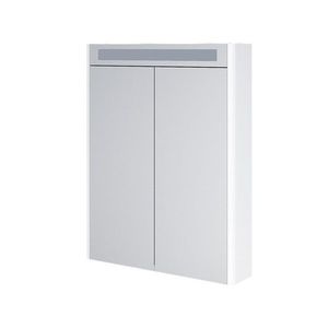 MEREO Siena, koupelnová galerka 64 cm, zrcadlová skříňka, bílá lesk CN416GB obraz