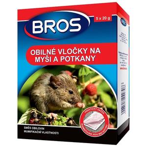 Bros - Obilné vločky na myši, krysy a potkany 5 x 20 g obraz