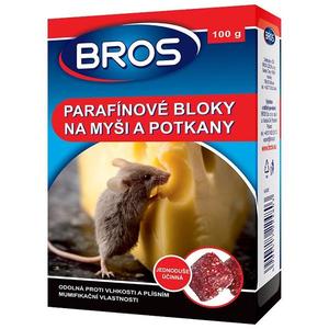 Bros - Parafinové bloky na myši, krysy a potkany 100 g obraz