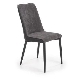 Židle K368 látka/eko kůže/kov šedá/černá obraz