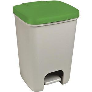 Odpadkový koš nášlapný Essentials 20L šedý/zelený 24860 obraz