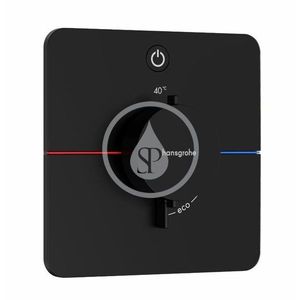 HANSGROHE ShowerSelect Comfort Termostatická baterie pod omítku, matná černá 15581670 obraz