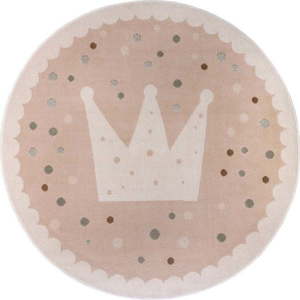 Béžový dětský koberec ø 100 cm Crown – Hanse Home obraz