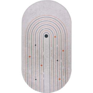 Krémový pratelný koberec 80x120 cm Oval – Vitaus obraz