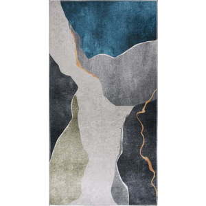 Modro-šedý pratelný koberec 120x160 cm – Vitaus obraz