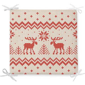 Vánoční podsedák s příměsí bavlny Minimalist Cushion Covers Merry Christmas, 42 x 42 cm obraz
