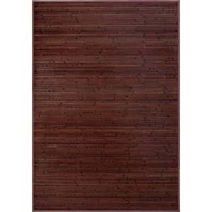 Tmavě hnědý bambusový koberec 140x200 cm – Casa Selección obraz