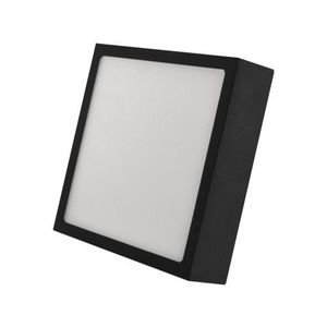Stropní/nástěnné LED osvětlení Nexxo 17x17 cm, černé čtvercové obraz