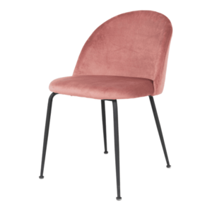 Jídelní židle GINUVI růžová/černá obraz