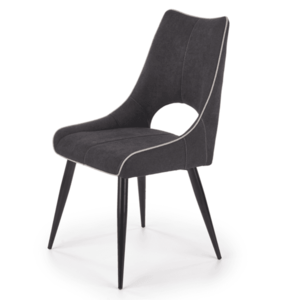 Jídelní židle SCK-369 tmavě šedá/černá obraz