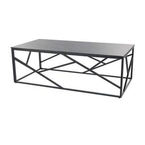 Konferenční stolek ISCODO 5 šedý mramor/černá obraz