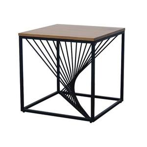 Přístavný stolek URAUN dub/černá obraz