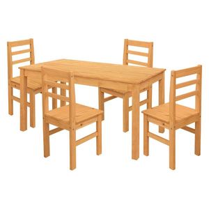 Jídelní stůl 11164V + 4 židle 1221V TORINO vosk obraz