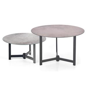 Konferenční stolek Twins popelavě šedá/hnědá obraz