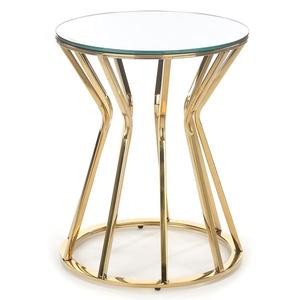 Konferenční stolek Afina S zrcadlo/zlatá obraz
