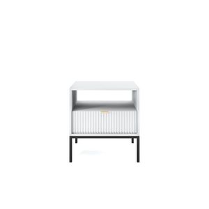 PIASKI Noční stolek NOVEO, bílá 54x56x39 bílá obraz