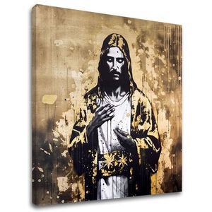 Zlatý dotek na plátně Síla Krista obraz