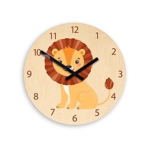 Dětské nástěnné hodiny Lion obraz