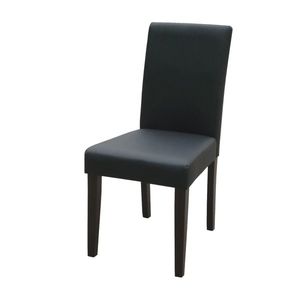 Jídelní židle TAIBAI, černá/hnědé nohy obraz
