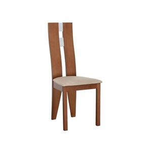 Dřevěná jídelní židle BABEK, třešeň/látka béžová obraz