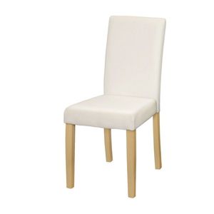 Jídelní židle TAIBAI, bílá/světlé nohy obraz
