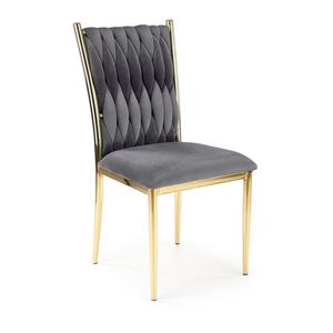 Jídelní židle PRIMINA, šedá/zlatá obraz
