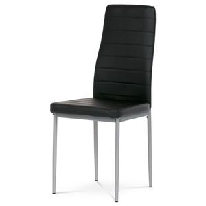 Jídelní židle KARASMONTA, černá ekokůže obraz