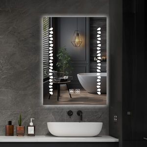 92032 IREDA Koupelnové zrcadlo s LED osvětlením, 80 x 60 cm obraz