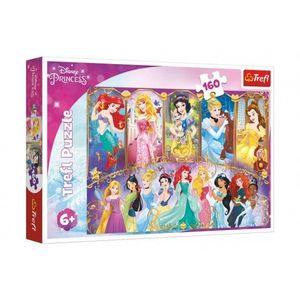 Puzzle Portréty princezen Disney 41x27, 5cm 160 dílků v krabici 29x19x4cm obraz