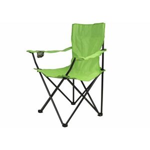 Divero 54 Skládací židle s držákem - světle zelená obraz