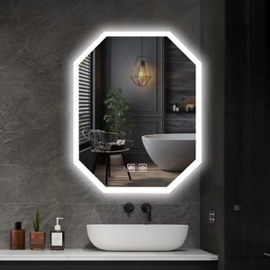 92033 IREDA Koupelnové zrcadlo s LED osvětlením, 80 x 60 cm obraz