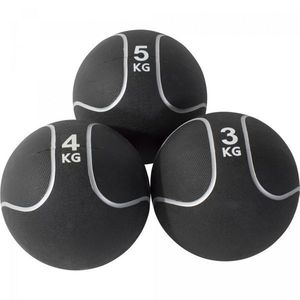Gorilla Sports Medicinbal set Black Silver, 12 kg obraz