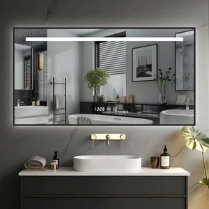 IREDA Koupelnové zrcadlo s LED osvětlením, 80 x 60 cm DF95802 obraz