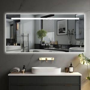 IREDA Koupelnové zrcadlo s LED osvětlením, 80 x 60 cm DF95795 obraz