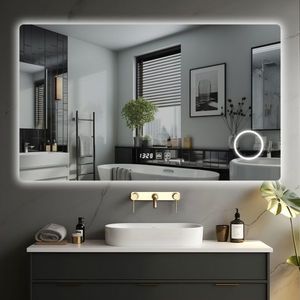 IREDA Koupelnové zrcadlo s LED osvětlením, 70 x 50 cm obraz