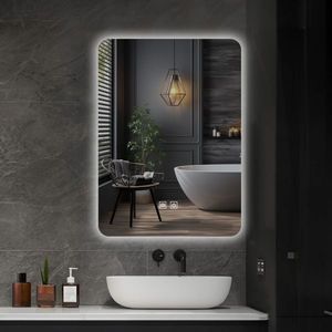 IREDA Koupelnové zrcadlo s LED osvětlením, 70 x 50 cm DF95773 obraz