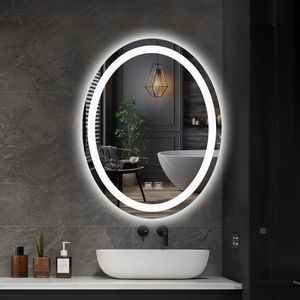 92018 IREDA Koupelnové zrcadlo s LED osvětlením, 80 x 60 cm obraz