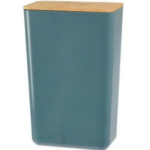 Úložný box s bambusovým víkem Roger, 13 x 20, 7 x 8 cm, modrá obraz