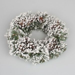 Vánoční věnec Snowy cones bílá, pr. 26 cm obraz