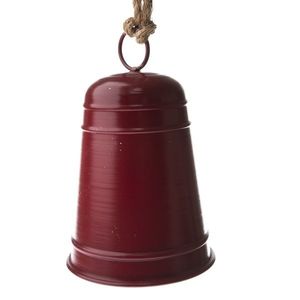 Kovový závěsný zvonek Ringle červená, 12 x 20 cm obraz