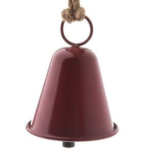 Kovový závěsný zvonek Ringle červená, 9, 5 x 12 cm obraz