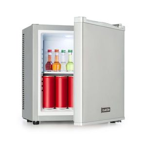 Klarstein Secret Cool, mini lednice, minibar, 13 l, energetická třída G, 22 dB, stříbrná obraz