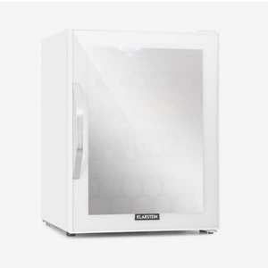 Klarstein Beersafe XL Quartz, lednice, 60 l, energetická třída D, LED, 2 police, skleněné dveře, bílá obraz