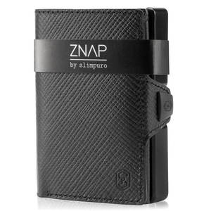 Slimpuro ZNAP, tenká peněženka, 8 karet, složka mince, 8, 9 × 1, 5 × 6, 3 cm (Š × V × H), RFID ochrana obraz