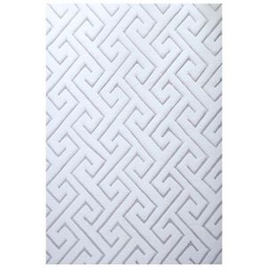 Kožešinový Koberec 3d 120x170 Cm - Bílý/stříbrný obraz