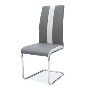 Jídelní židle SIGH-200 šedá/chrom obraz