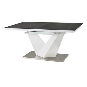 Jídelní stůl OLOROS 2 černá/bílá obraz
