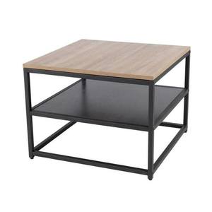 Přístavný stolek OMBIR dub/černá obraz