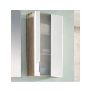 Koupelnová závěsná skříňka Porto, dub sonoma/bílá obraz