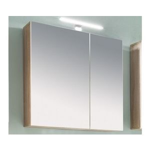 Koupelnová skříňka se zrcadlem Porto, dub sonoma obraz